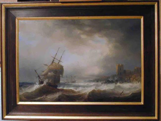 Ships beating off a lee shore