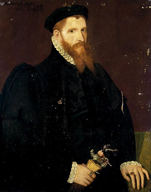 Unknown man with a red beard aged 40 in 1563