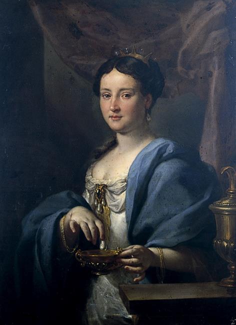 Cleopatra dissolving the pearl, called a portrait of a Princess Orsini