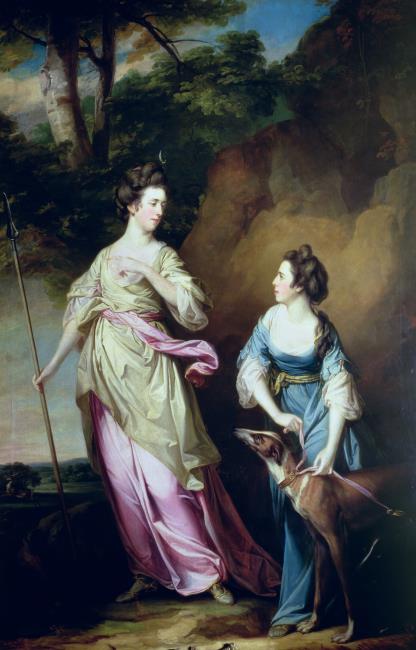 The Honourable Lady Stanhope and the Countess of Effingham as Diana and her Companion