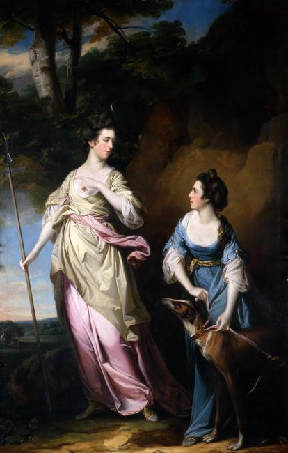 The Honourable Lady Stanhope and the Countess of Effingham as Diana and her Companion