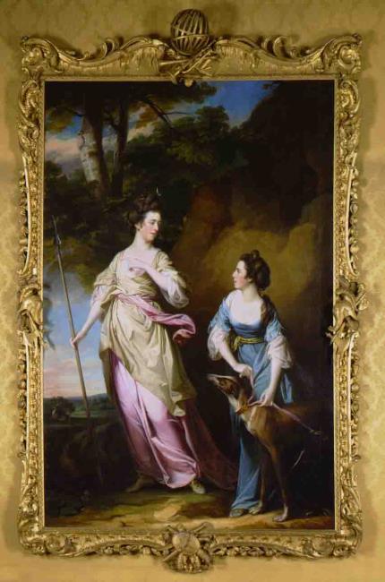 The Honourable Lady Stanhope and the Countess of Effingham as Diana and her Companion