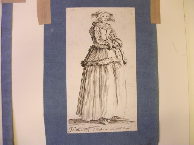 Woman in furs (fashion plate ?)