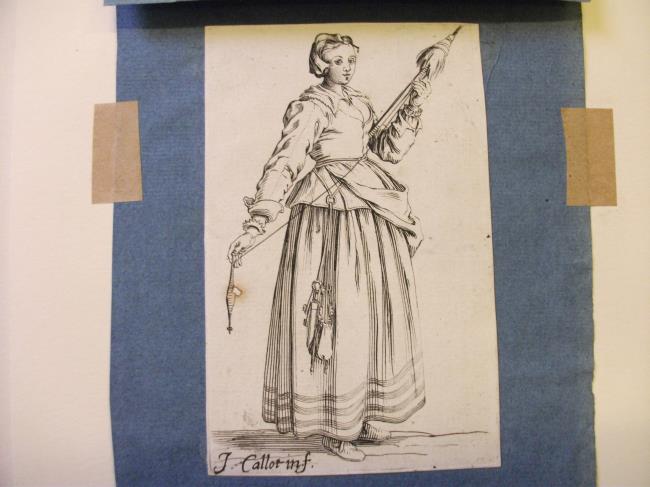 Woman Spinning (fashion plate ?)