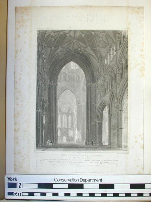 York Cathedral Church.  View From N. to S. Transept.