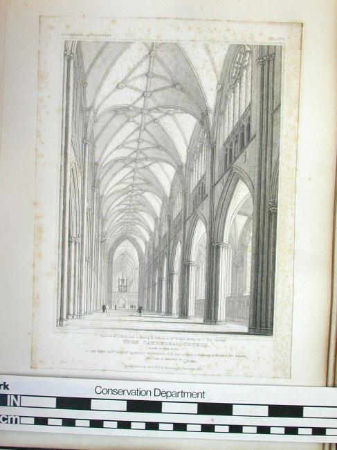York Cathedral Church.  View of the Nave.