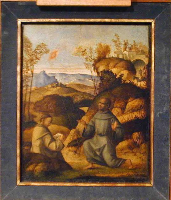 St Francis receiving the Stigmata