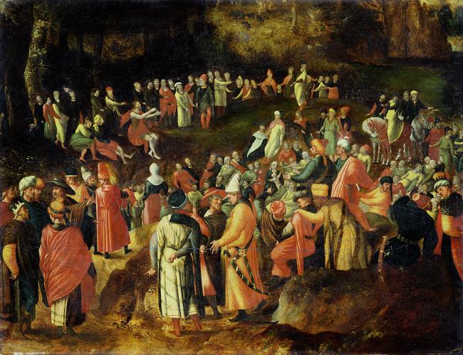 St. John preaching in a Wood