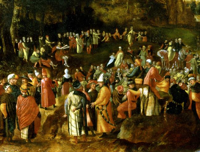 St. John preaching in a Wood