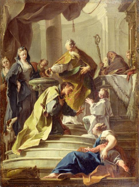 St. Prosdocimus baptising St. Daniel