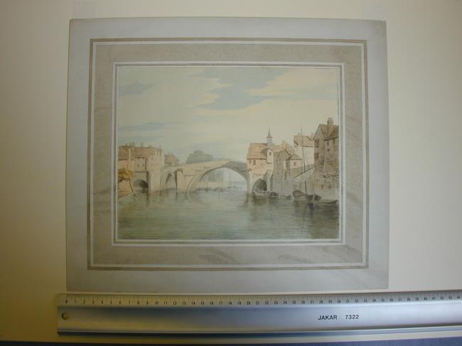 Ouse Bridge at York From an Arch under the Town Hall, June 13 1791