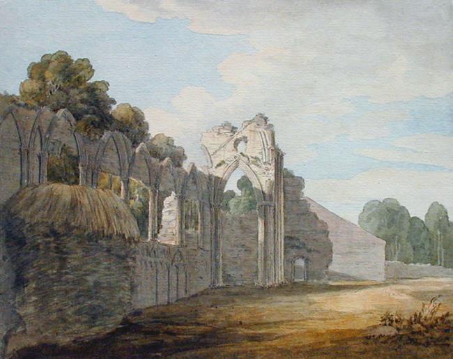A Ruin at York called King's Palace (actually St. Mary's Abbey)