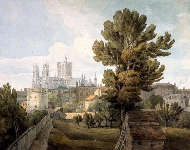 The Minster at York from the City Walls