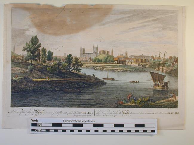 A view of the City of York from near ye Confluence of the River's Ouse and Fass, 1761