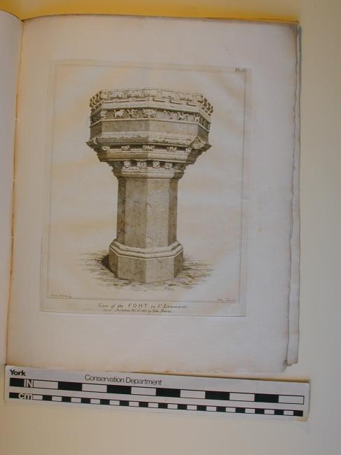 View of the Font in st. Lawrence's, York.