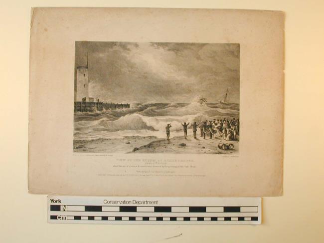 View of the Storm at Scarborough