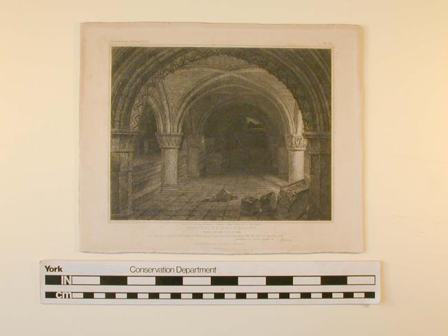 York Cathedral Church. Crypt, under the altar.