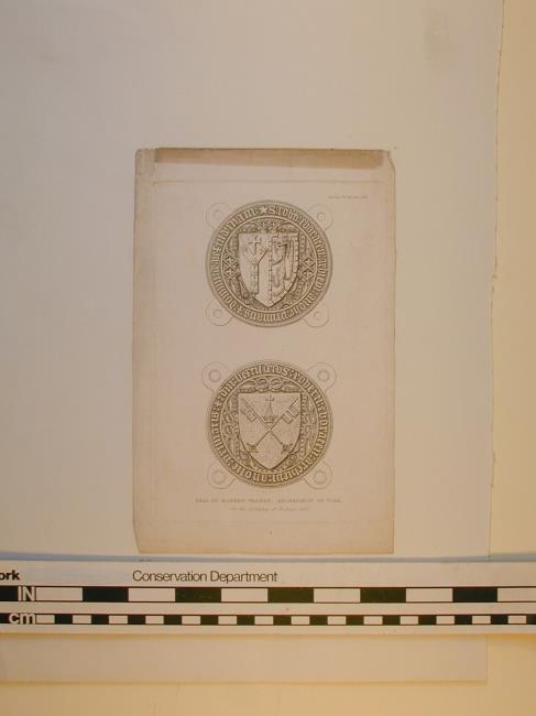 Seal of Robert Waldby, Archbishop of York, for his Lordship of Hexham, 1397