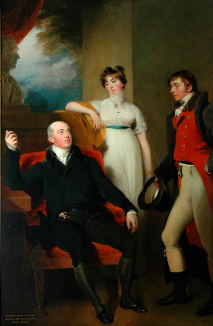 Portrait of Sir Mark Sykes, Lady Henrietta Masterman Sykes, and Sir Tatton Sykes