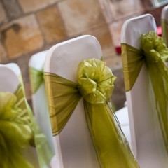 Wedding chairs at the Hospitium. Image courtesy of Red Jester Photography