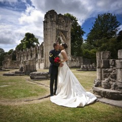York Venues wedding at St Mary's Abbey, York Museum Gardens. Image courtesy of Red Jester Photography