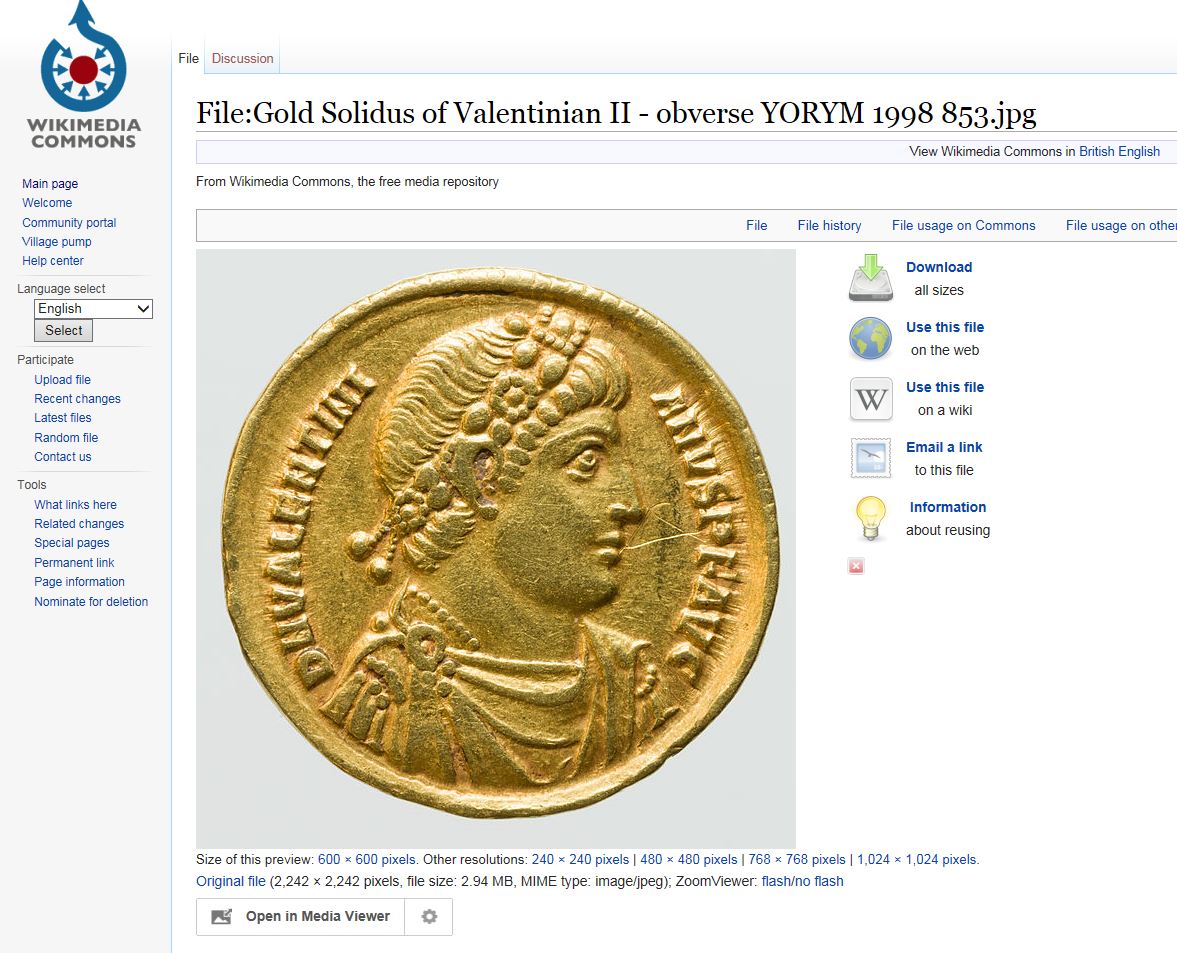 Roman Coins Behind The Scenes Alec Boyd And Kerrie Hoffman York - a gold solidus of valentinian that has been uploaded to wikimedia commons and viewed 16000 times a gold solidus of valentinian that has been uploaded to