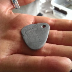 Early Mesolithic engraved shale pendant discovered at the Star Carr site in North Yorkshire.