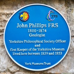 Plaque to John Phillips FRS. Credit: Nigel Kirby