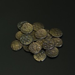 Iron Age coin hoard - A hoard of Iron Age gold staters which dates to just before the Roman invasion of Britain. Image © York Museums Trust.