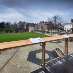 York Art Gallery's balcony overlooking the Artists Garden