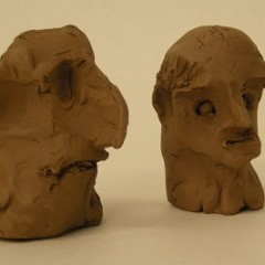 Clay sculptures made by visitors at the Yorkshire Museum