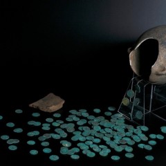The Wold Newton Hoard on display at the Yorkshire Museum during the fundraising campaign.