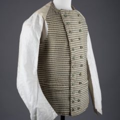 Gentleman's patterned double-breasted buttoned waistcoast